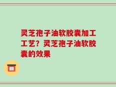 灵芝孢子油软胶囊加工工艺？灵芝孢子油软胶囊的效果