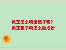 灵芝怎么喷出孢子粉？灵芝孢子粉怎么做成粉