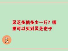 灵芝多糖多少一斤？哪里可以买到灵芝孢子