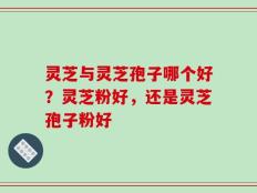 灵芝与灵芝孢子哪个好？灵芝粉好，还是灵芝孢子粉好