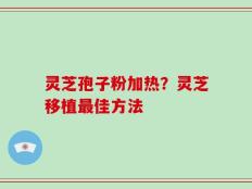 灵芝孢子粉加热？灵芝移植最佳方法