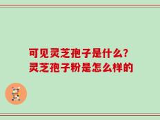 可见灵芝孢子是什么？灵芝孢子粉是怎么样的