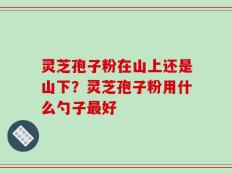 灵芝孢子粉在山上还是山下？灵芝孢子粉用什么勺子最好