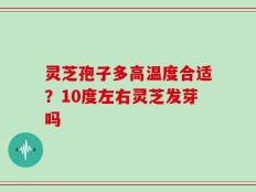 灵芝孢子多高温度合适？10度左右灵芝发芽吗