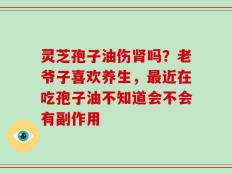 灵芝孢子油伤肾吗？老爷子喜欢养生，最近在吃孢子油不知道会不会有副作用