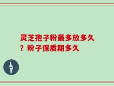 灵芝孢子粉最多放多久？粉子保质期多久