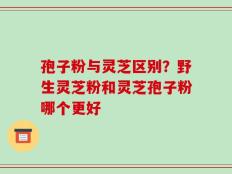 孢子粉与灵芝区别？野生灵芝粉和灵芝孢子粉哪个更好