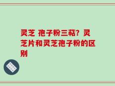 灵芝 孢子粉三萜？灵芝片和灵芝孢子粉的区别