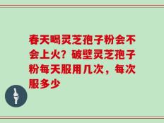 春天喝灵芝孢子粉会不会上火？破壁灵芝孢子粉每天服用几次，每次服多少