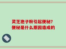 灵芝孢子粉引起便秘？便秘是什么原因造成的