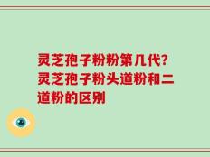 灵芝孢子粉粉第几代？灵芝孢子粉头道粉和二道粉的区别
