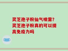 灵芝孢子粉仙气喷雾？灵芝孢子粉真的可以提高免疫力吗