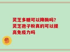 灵芝多糖可以降酶吗？灵芝孢子粉真的可以提高免疫力吗
