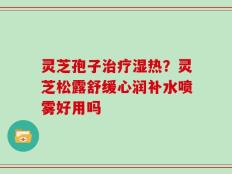 灵芝孢子治疗湿热？灵芝松露舒缓心润补水喷雾好用吗