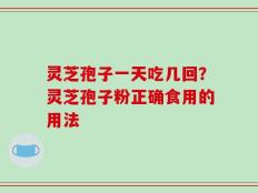 灵芝孢子一天吃几回？灵芝孢子粉正确食用的用法