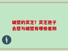 破壁的灵芝？灵芝孢子去壁与破壁有哪些差别