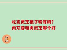 吃完灵芝孢子粉耳鸣？肉苁蓉和肉灵芝哪个好