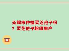 无锡市种植灵芝孢子粉？灵芝孢子粉哪里产