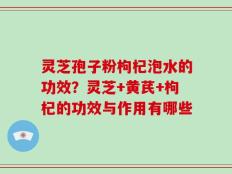 灵芝孢子粉枸杞泡水的功效？灵芝+黄芪+枸杞的功效与作用有哪些