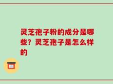 灵芝孢子粉的成分是哪些？灵芝孢子是怎么样的