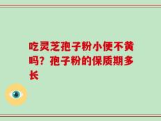 吃灵芝孢子粉小便不黄吗？孢子粉的保质期多长