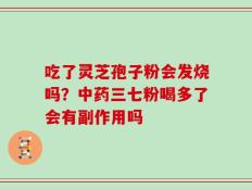 吃了灵芝孢子粉会发烧吗？中药三七粉喝多了会有副作用吗