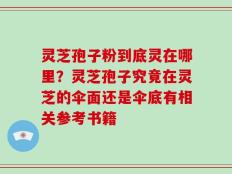 灵芝孢子粉到底灵在哪里？灵芝孢子究竟在灵芝的伞面还是伞底有相关参考书籍