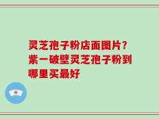 灵芝孢子粉店面图片？紫一破壁灵芝孢子粉到哪里买最好