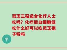 灵芝三萜适合化疗人士吃吗？化疗后白细胞低吃什么好可以吃灵芝孢子粉吗
