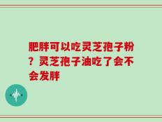 肥胖可以吃灵芝孢子粉？灵芝孢子油吃了会不会发胖