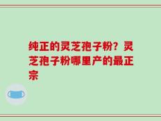 纯正的灵芝孢子粉？灵芝孢子粉哪里产的最正宗