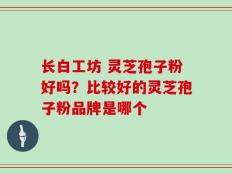 长白工坊 灵芝孢子粉好吗？比较好的灵芝孢子粉品牌是哪个