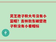 灵芝孢子粉大号没有小蓝帽？吉林敖东破壁孢子粉没有小看帽标