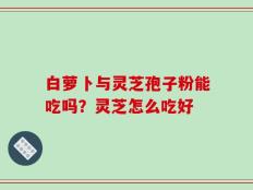白萝卜与灵芝孢子粉能吃吗？灵芝怎么吃好