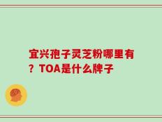 宜兴孢子灵芝粉哪里有？TOA是什么牌子