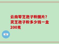 云南零芝孢子粉图片？灵芝孢子粉多少钱一盒200克