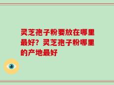 灵芝孢子粉要放在哪里最好？灵芝孢子粉哪里的产地最好