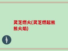灵芝燃火(灵芝燃起熊熊火焰)