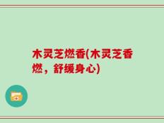 木灵芝燃香(木灵芝香燃，舒缓身心)