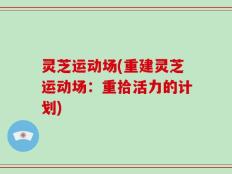 灵芝运动场(重建灵芝运动场：重拾活力的计划)