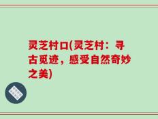 灵芝村口(灵芝村：寻古觅迹，感受自然奇妙之美)