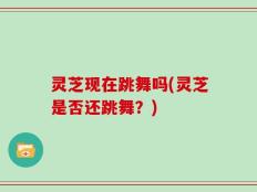 灵芝现在跳舞吗(灵芝是否还跳舞？)