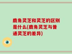 鹿角灵芝和灵芝的区别是什么(鹿角灵芝与普通灵芝的差异)