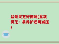 盆景灵芝好做吗(盆栽灵芝：易养护还可减压)