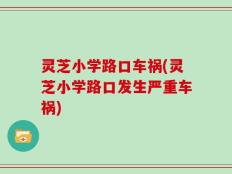 灵芝小学路口车祸(灵芝小学路口发生严重车祸)