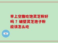早上空腹吃饱灵芝粉好吗 ？破壁灵芝孢子粉应该怎么吃