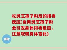 吃灵芝孢子粉后的排毒反应(食用灵芝孢子粉会引发身体排毒反应，注意观察身体变化)