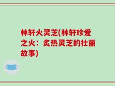 林轩火灵芝(林轩珍爱之火：炙热灵芝的壮丽故事)