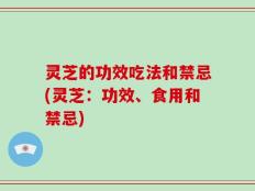 灵芝的功效吃法和禁忌(灵芝：功效、食用和禁忌)