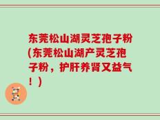 东莞松山湖灵芝孢子粉(东莞松山湖产灵芝孢子粉，护肝养肾又益气！)